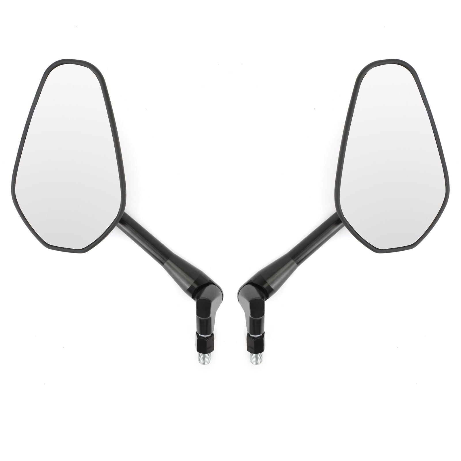 Pair M10 Rearview Mirror for Motorcycle Custom Cruiser Cafe Racer UNIVERSAL