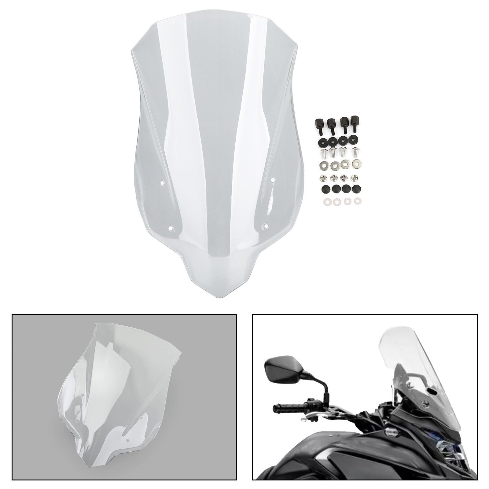 ABS Plastic Motorcycle Windshield Windscreen for Honda CB500X 2016-2023