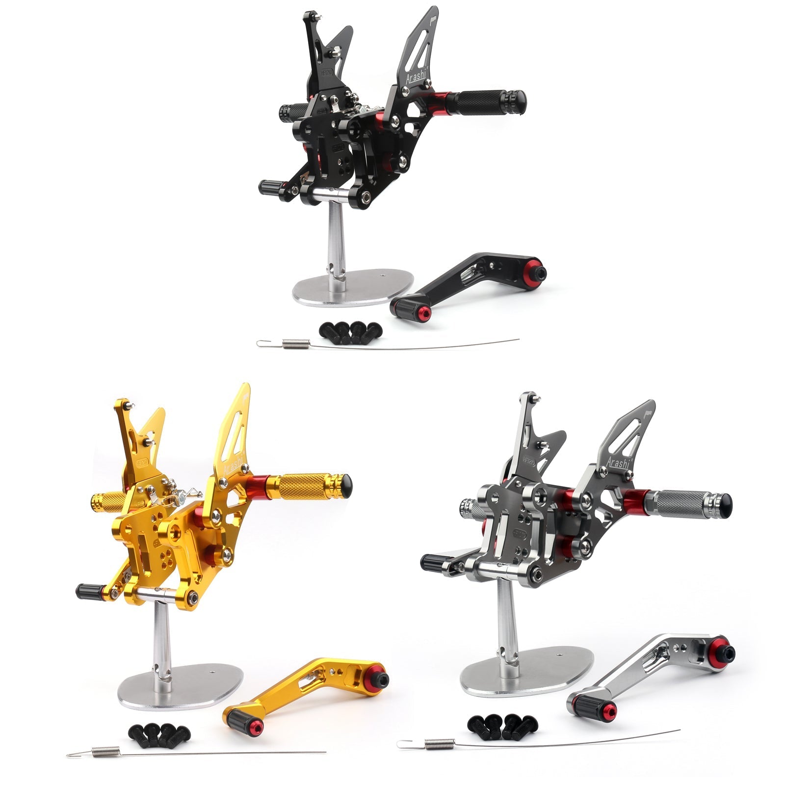 Rearsets Foot pegs Rear sets Footrest For Suzuki GSXR1000 GSXR 1000 17-23