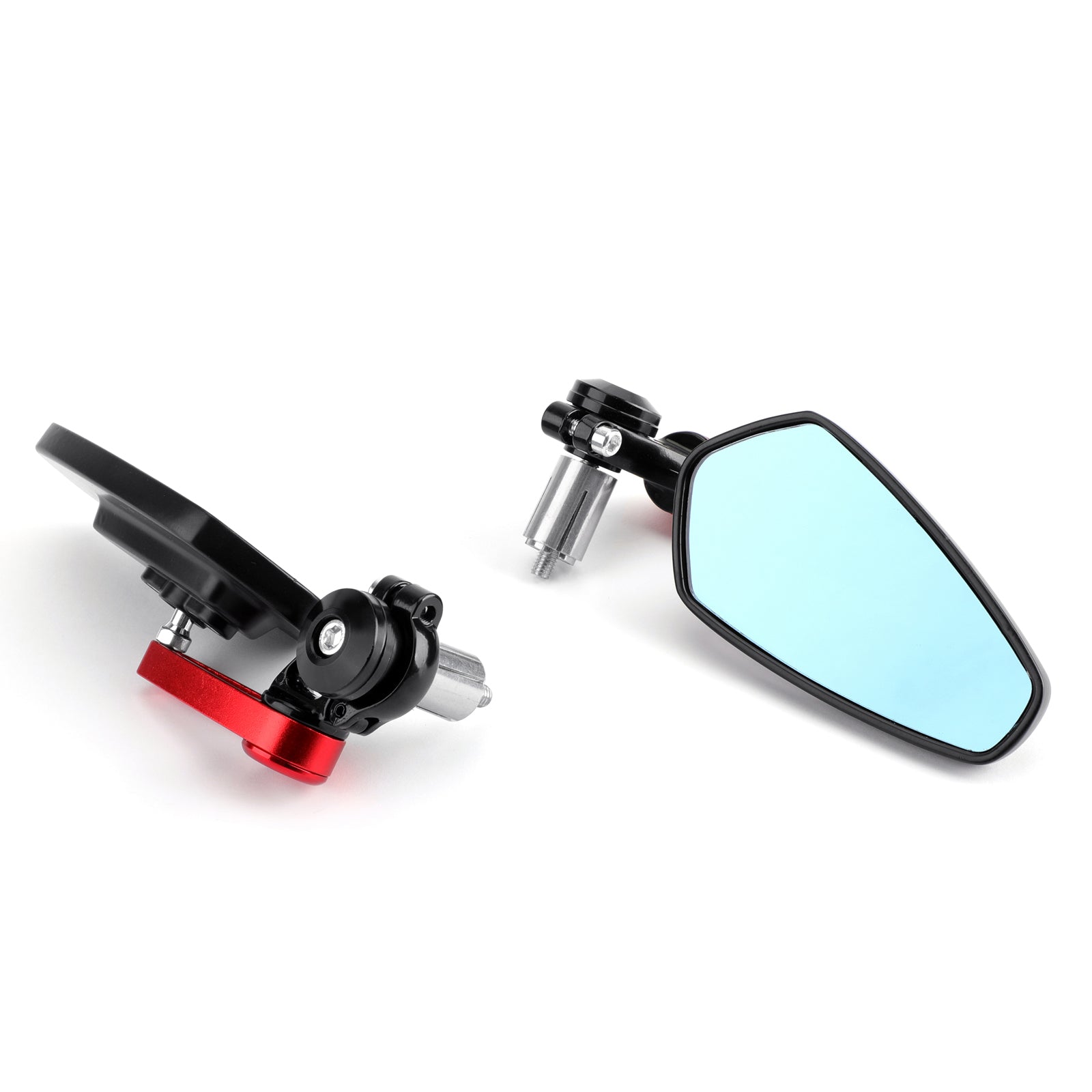 Universal Motorcycle Moto 7/8 22mm Handle Bar End Rearview Side Mirrors