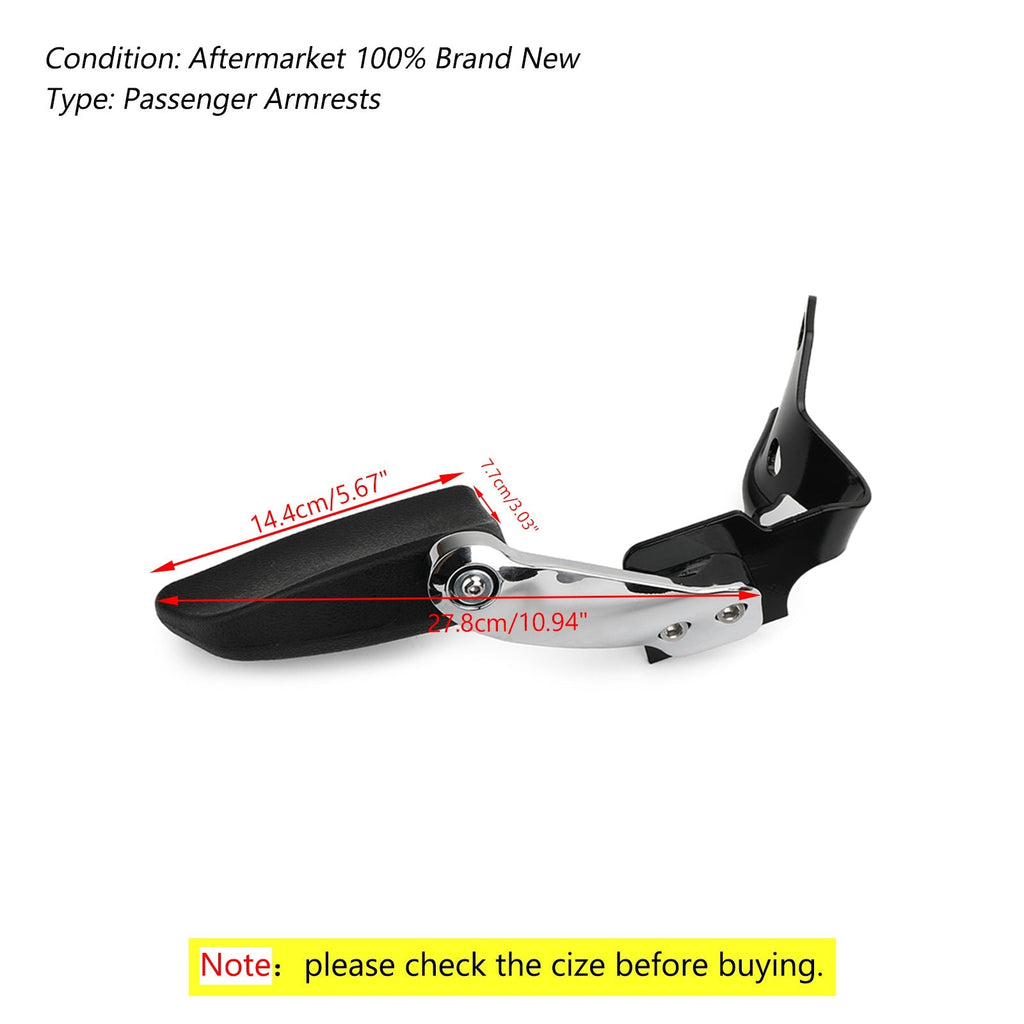 Stealth Passenger Armrests For Touring Electra Street Glide Road King 2014-2018