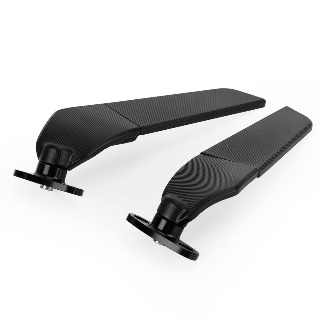 Swivel Wing Fin Rearview Mirrors For Honda CBR 250 500 600 900 929 954 1000 RR