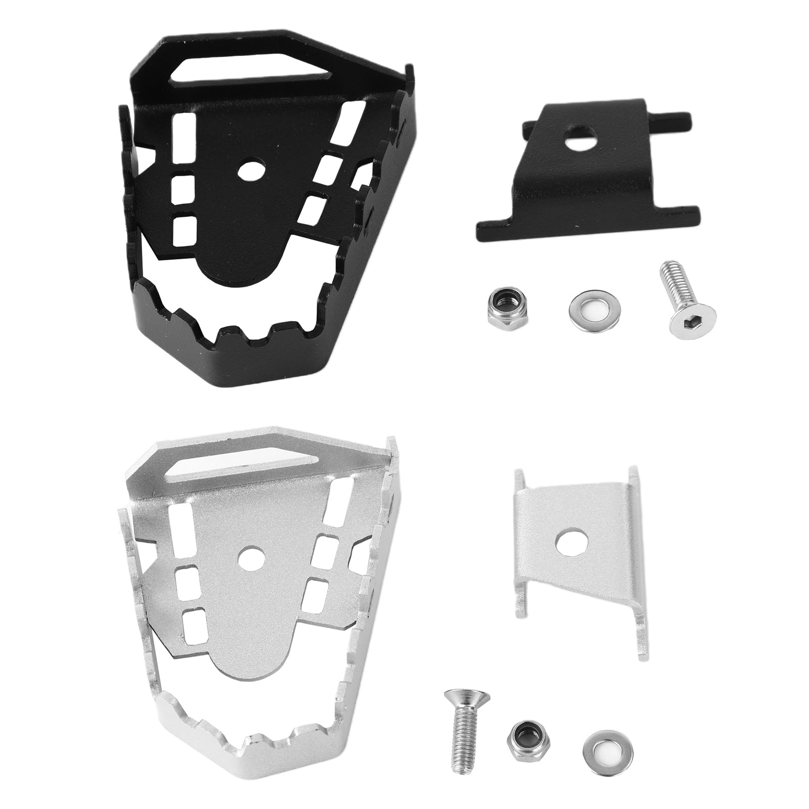 Rear Brake Enlarger Lever Pedal Extension Aluminium For F850Gs F750Gs 08-16 Silver