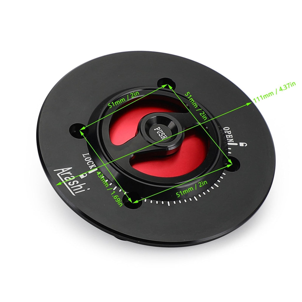 CNC Keyless Fuel Gas Tank Cap for Kawasaki EX400 Ninja 400 2018-2019