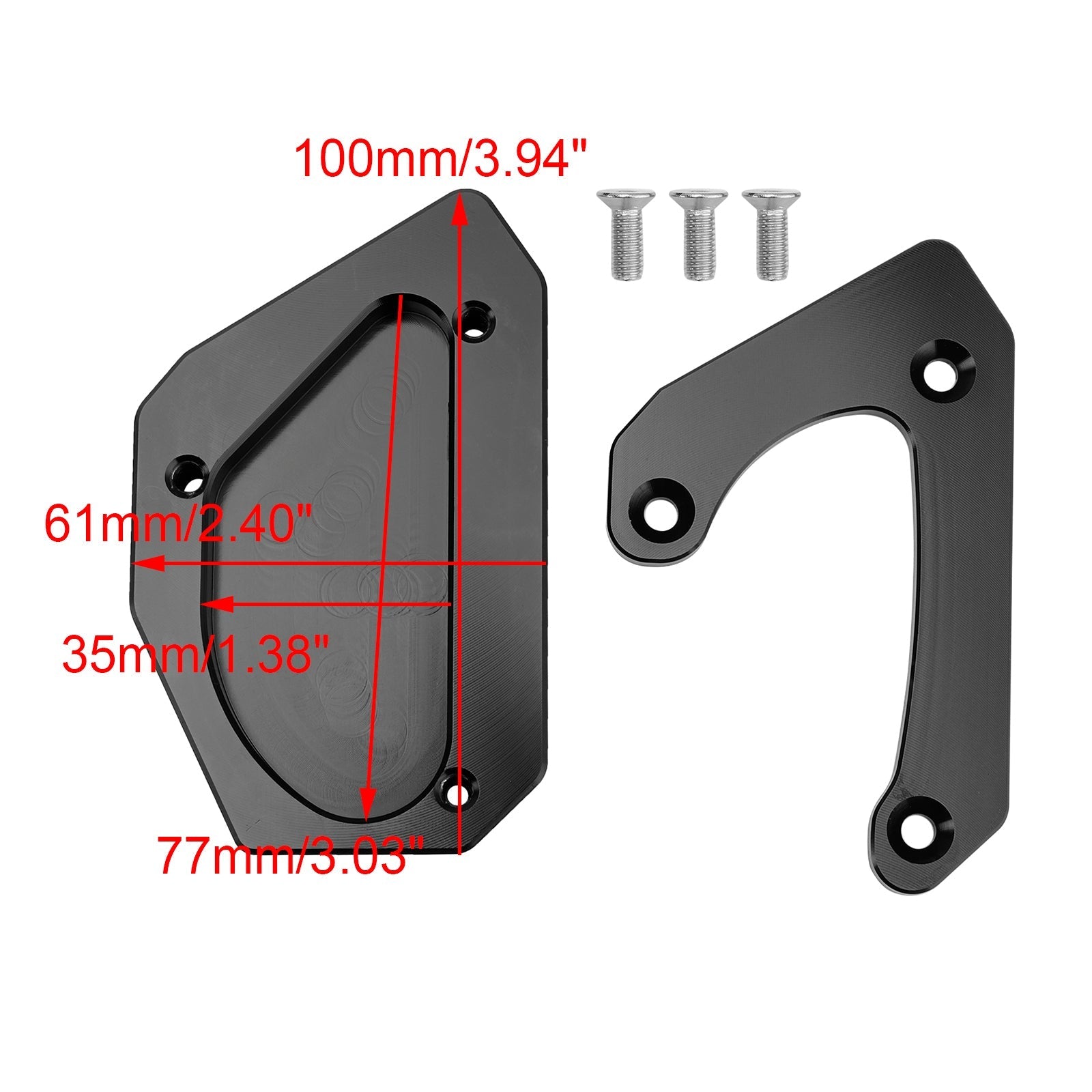Kickstand Enlarge Plate Pad fit for Suzuki V-strom 650 DL650 XT 2011-2024