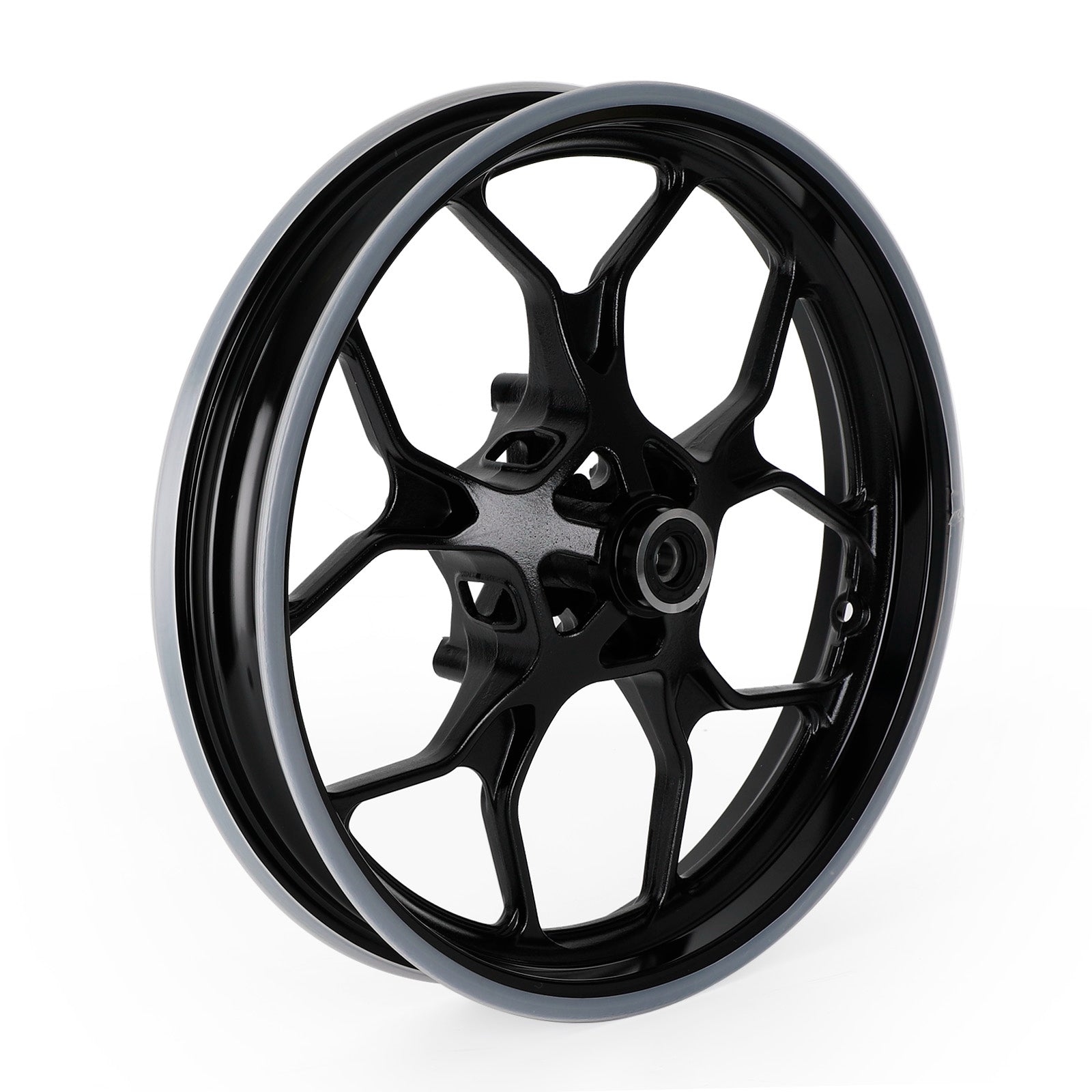 Front + Rear Wheel Rims For Yamaha YZF R3 YZF-R3 RH07 RH12 2015 - 2022 Black