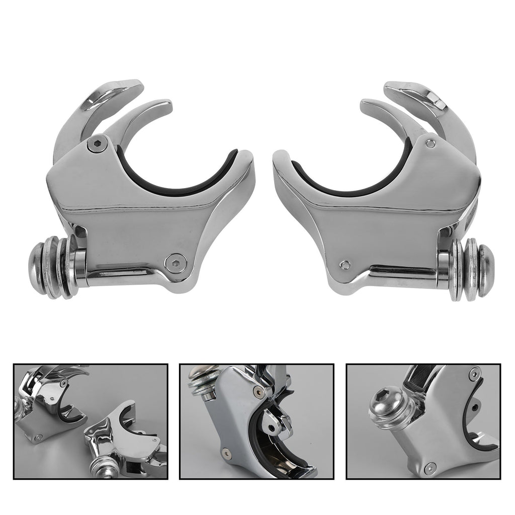 Windshield Fork Clamp Bracket Holder for Dyna Wide Glide 2006+