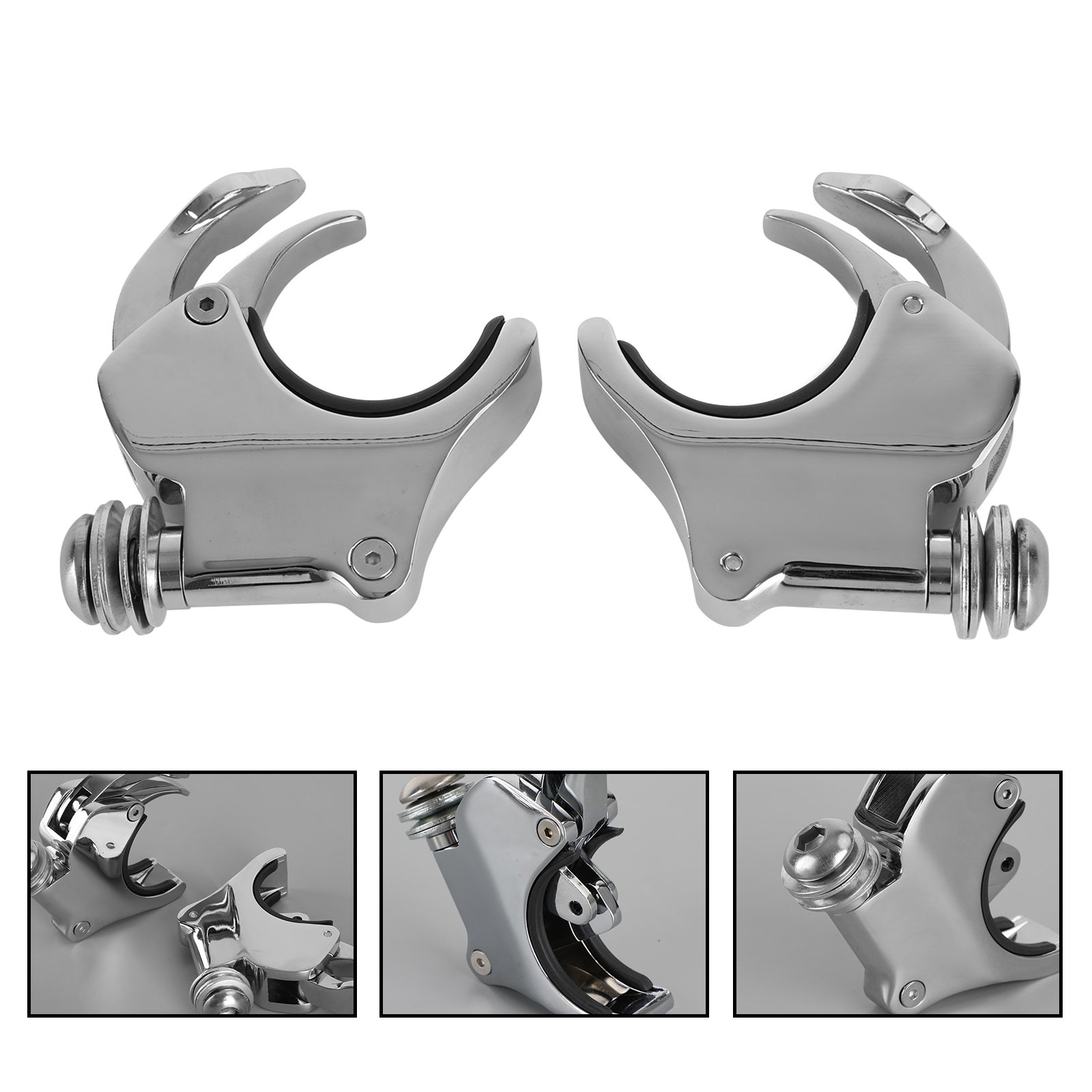 Windshield Fork Clamp Bracket Holder for Dyna Wide Glide 2006+