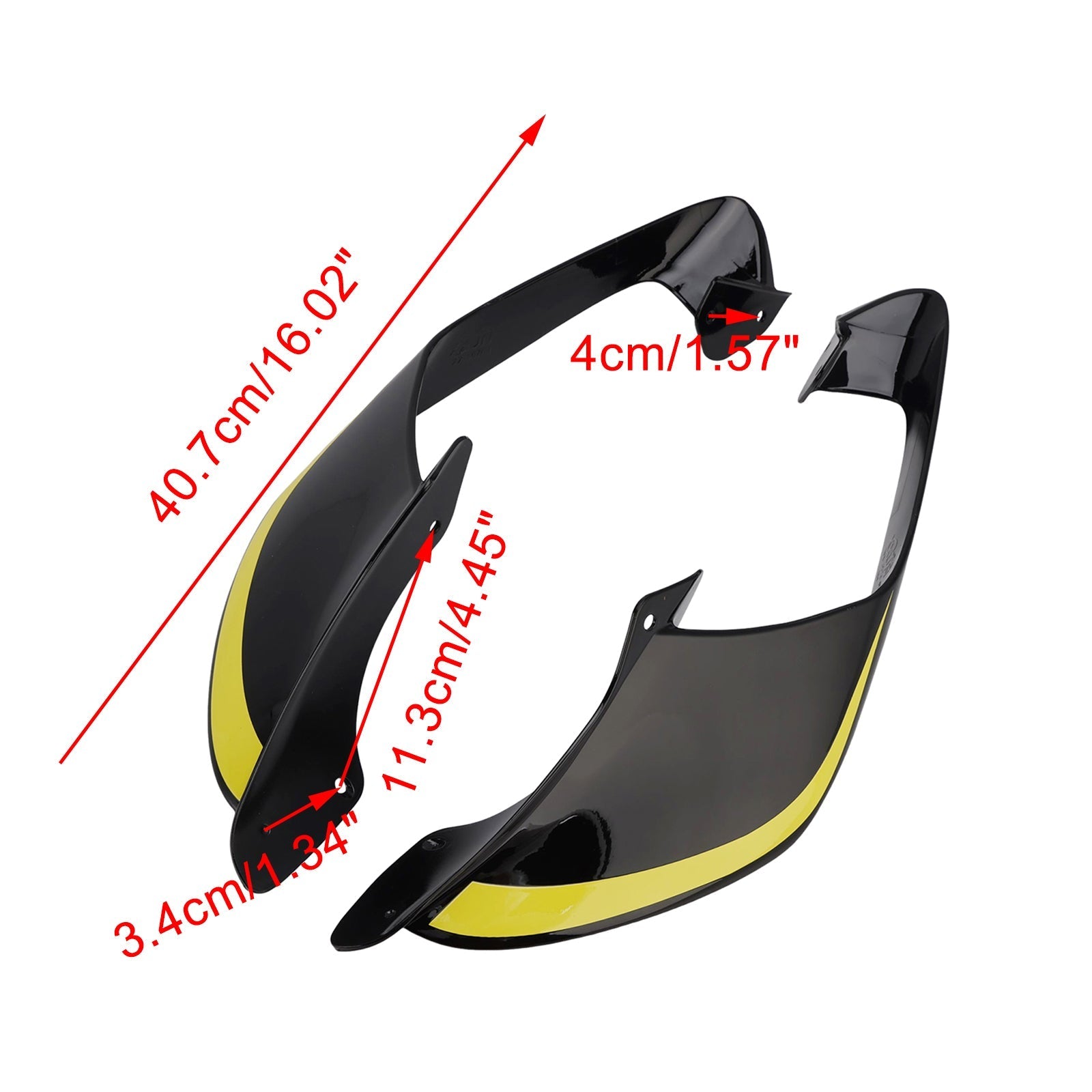 2021-2024 Yamaha YZF R1 R1M Front Side Winglets Wings Spoiler Fairing
