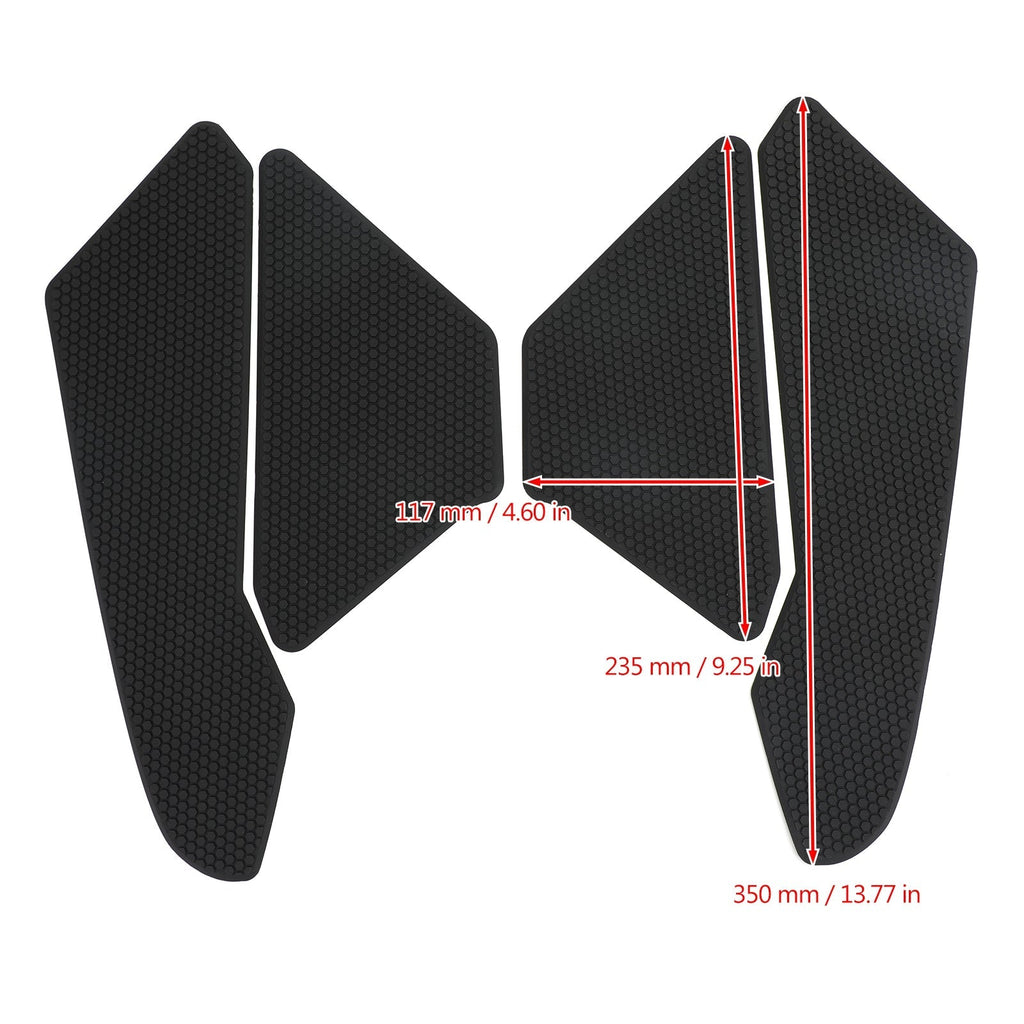 Black Side Tank Pads Traction Knee Grips for Honda CBR1000RR Fireblade 2017-2019