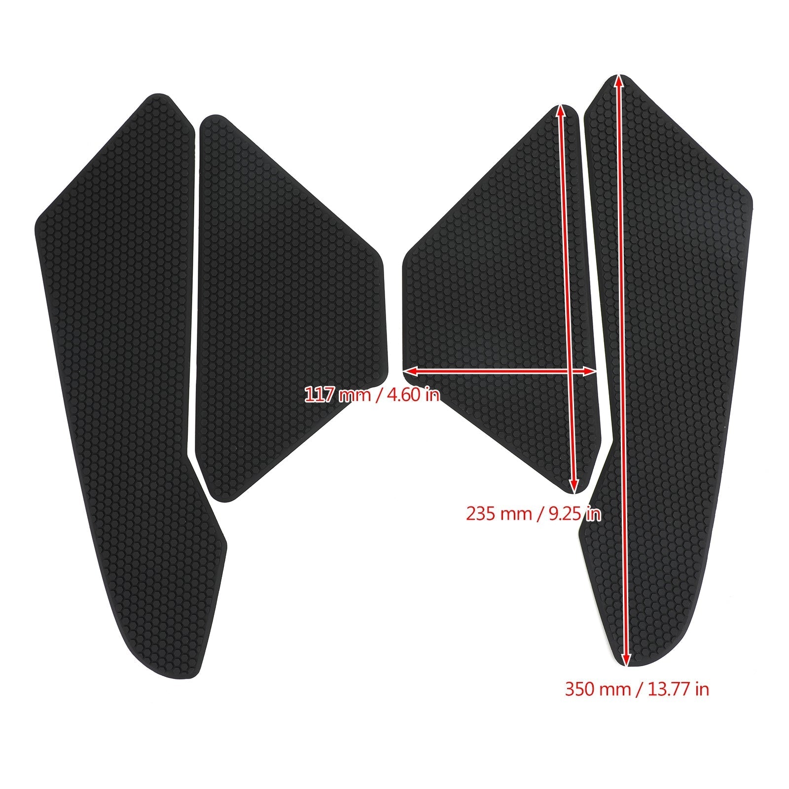 Black Side Tank Pads Traction Knee Grips for Honda CBR1000RR Fireblade 2017-2019