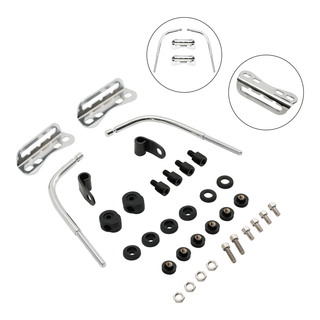 Universal Motorcycle Retro Cafe Racer Headlight Windshield Mounting Bracket