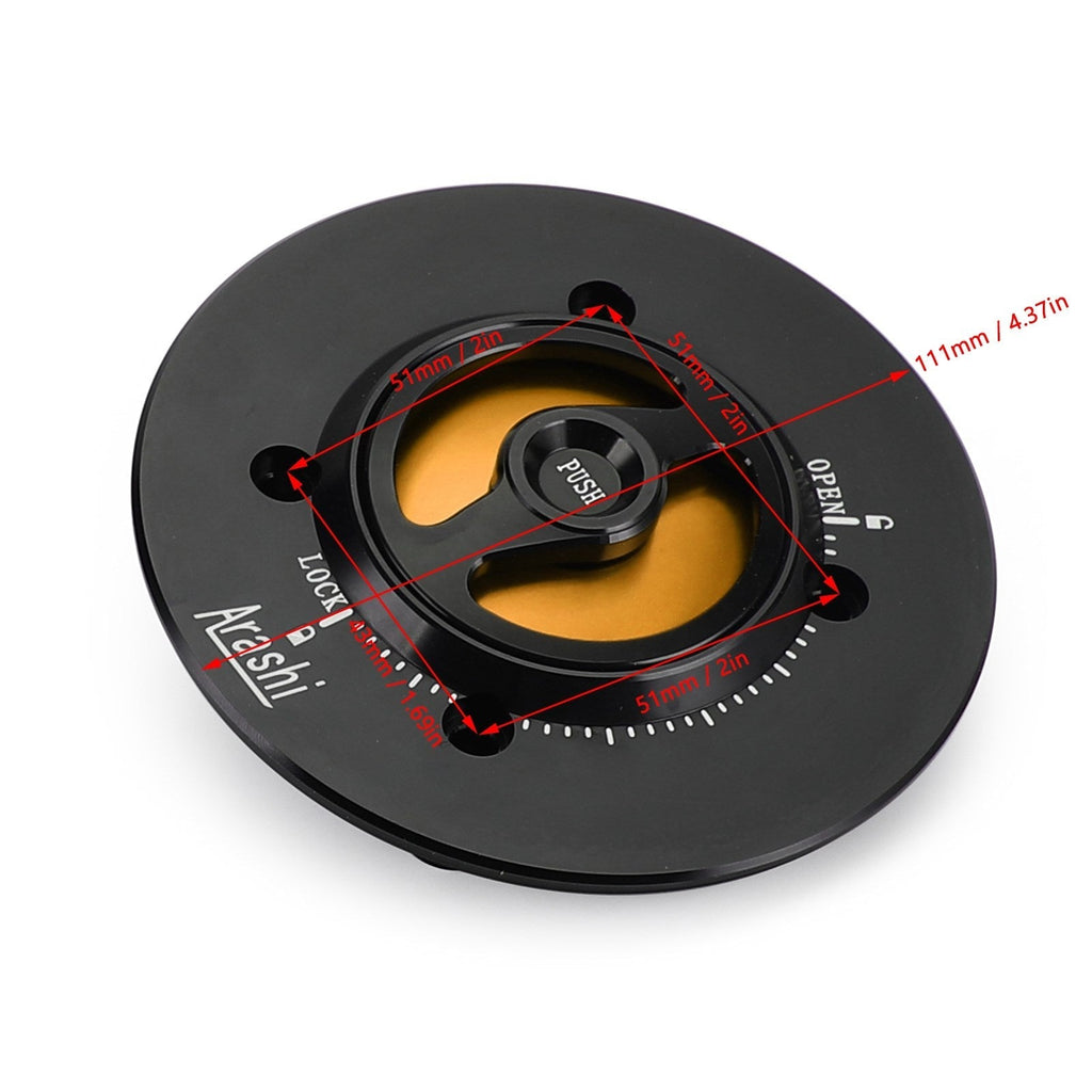 CNC Keyless Fuel Gas Tank Cap for Kawasaki EX400 Ninja 400 2018-2019