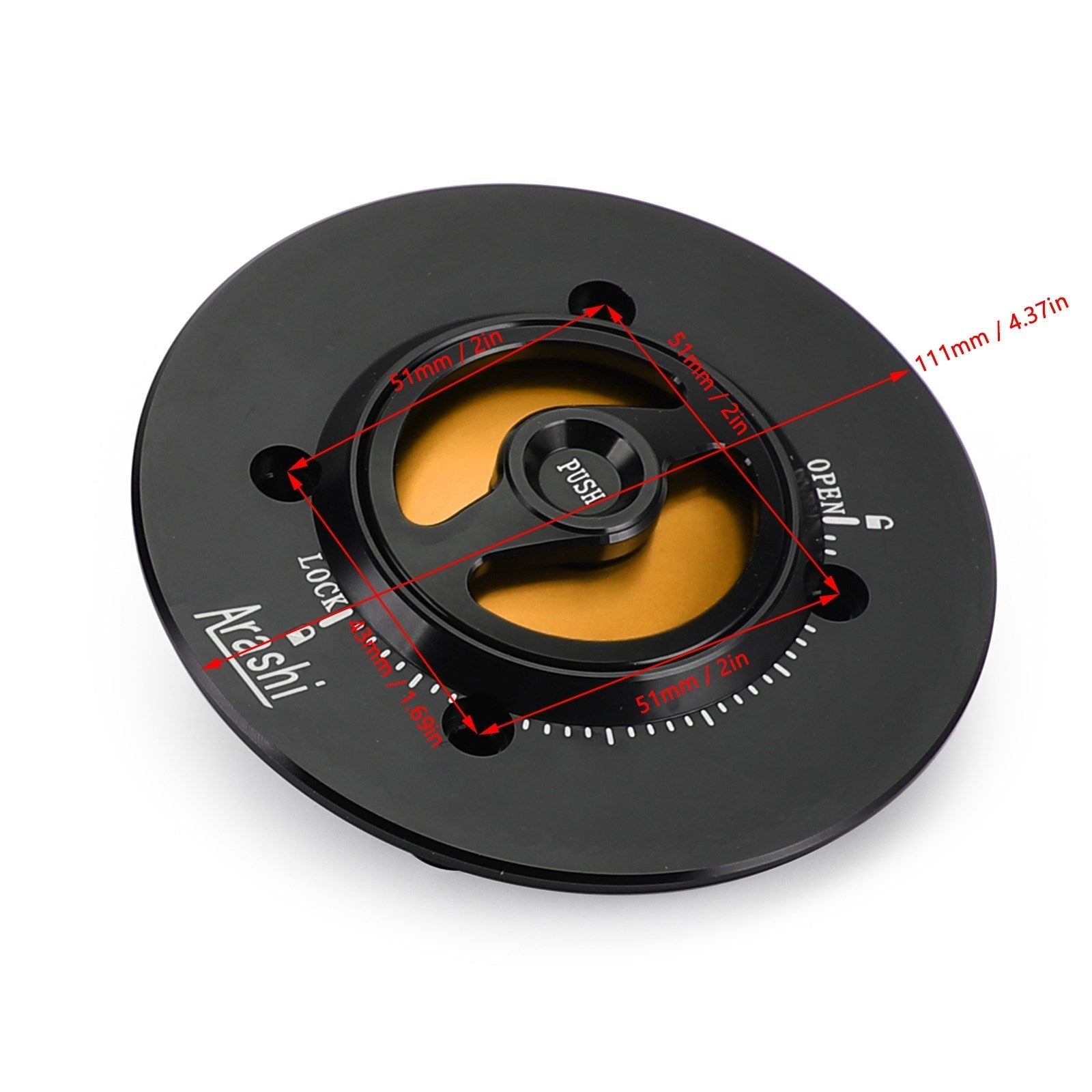CNC Keyless Fuel Gas Tank Cap for Kawasaki EX400 Ninja 400 2018-2019