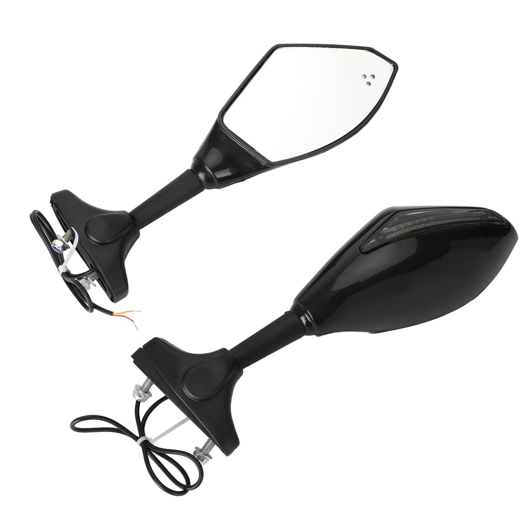 YAMAHA YZF R6 R6S FZ1 FZ6 FAZER FZ8S FJR1300 XJ6 FZR600 Pair LED Mirrors