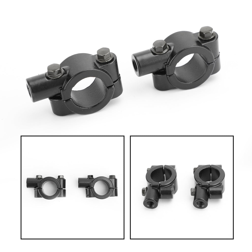 7/8'' Motorcycle Handlebar Mirror Adaptor Clamp Mount Bracket 8mm CW Aluminium