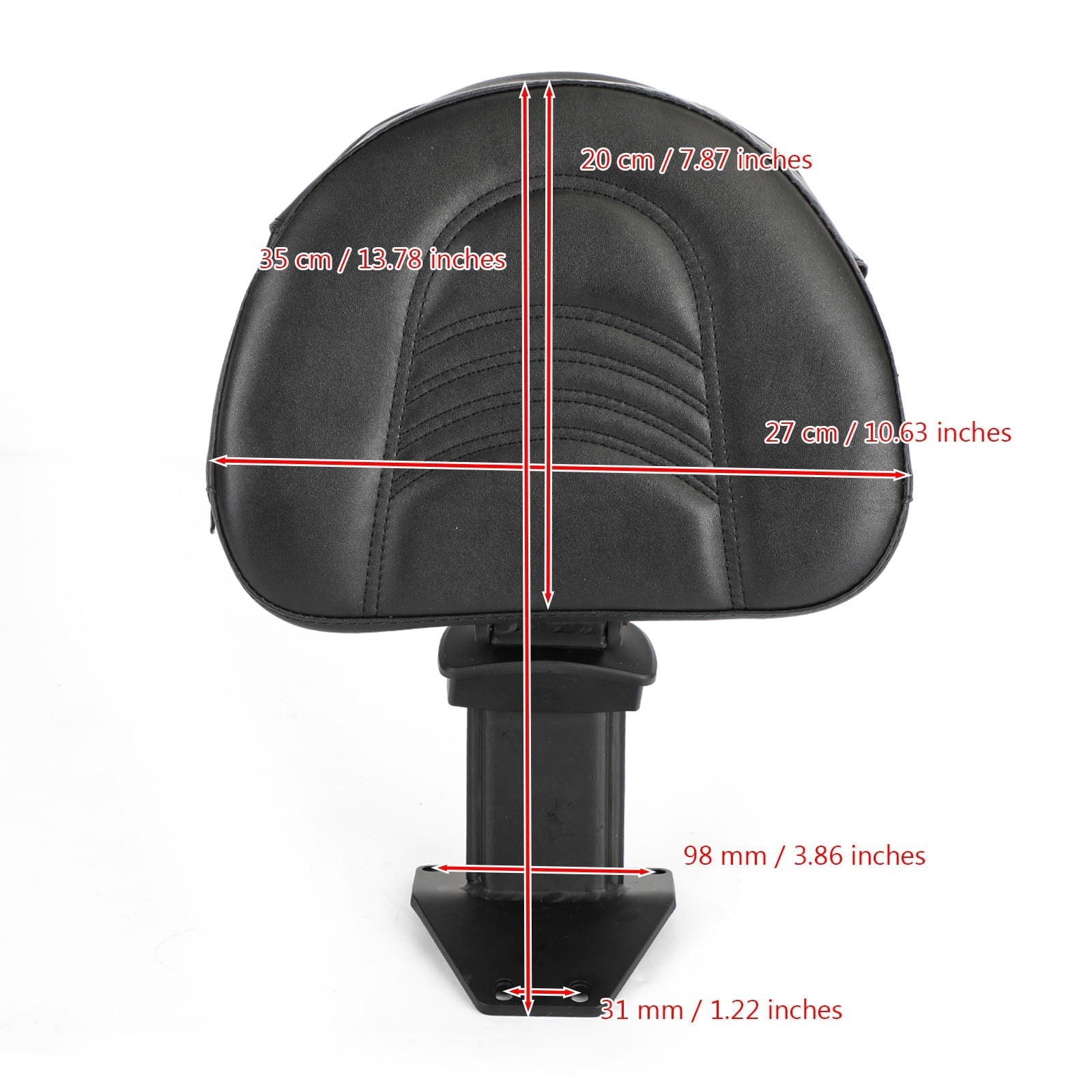 Black Driver Backrest fit for Honda Goldwing 1800 GL1800 2018-2020