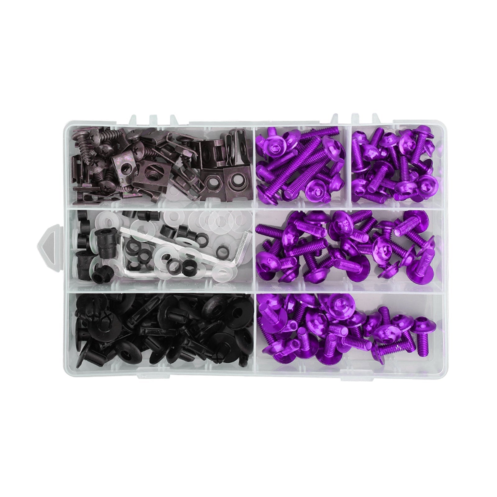 Purple Fairing Bolts Screws Kit For Yamaha YZF R6 R1 R25 R125 R3 T-MAX MT XJR