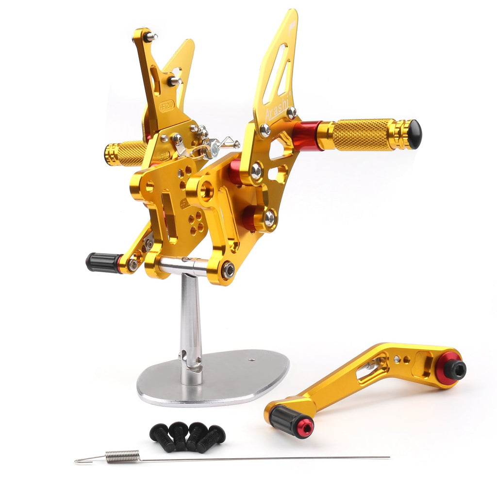 2017-2023 Suzuki GSX-R1000 GSX-R1000R GSX-R1000X / ABS CNC Aluminum Rearsets Footpegs