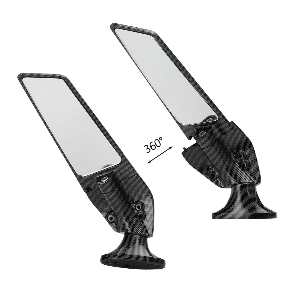 Swivel Wing Fin Rearview Mirrors For 2019-2023 Honda CBR650R / 2004-2007 Honda CBR1000RR
