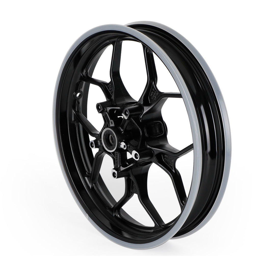 Front + Rear Wheel Rims For Yamaha YZF R3 YZF-R3 RH07 RH12 2015 - 2022 Black