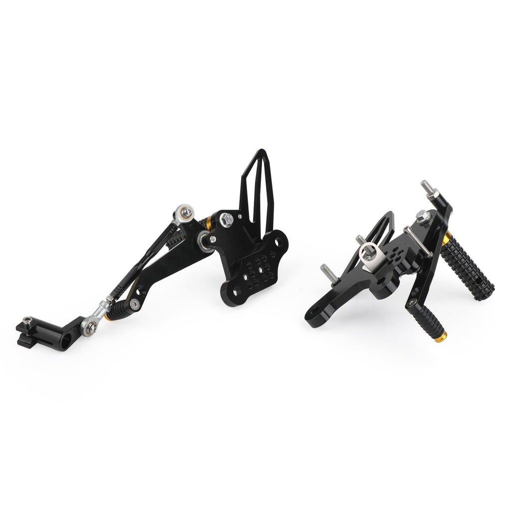 Rearsets Adjustable Foot Pegs Rest Fit for Kawasaki Ninja 250/400 2018-2022