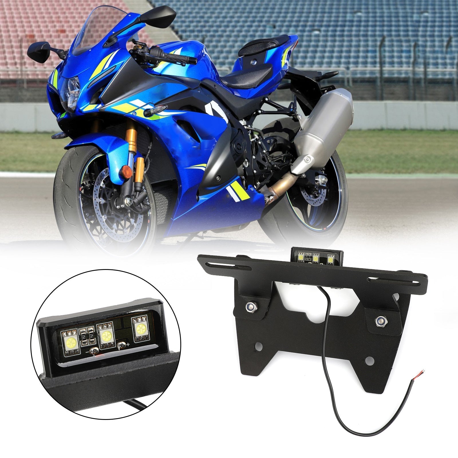 Rear License Plate Holder Bracket For Suzuki GSX-R 600 2008-2010