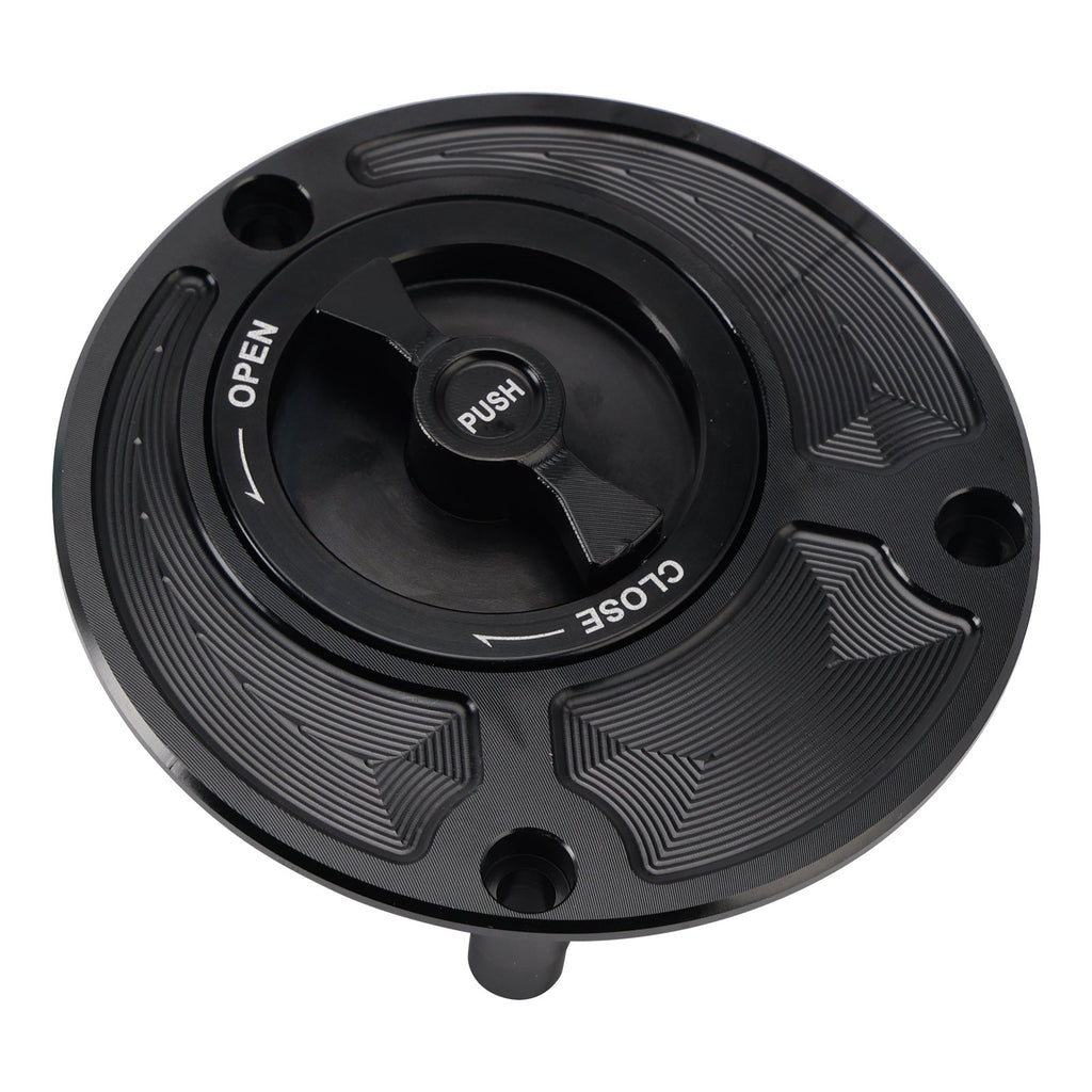 CNC Black Keyless Fuel Filler Cap For Yamaha FZ1 FZ6 FZ8 YZF R1 R6 R3 FZR 750