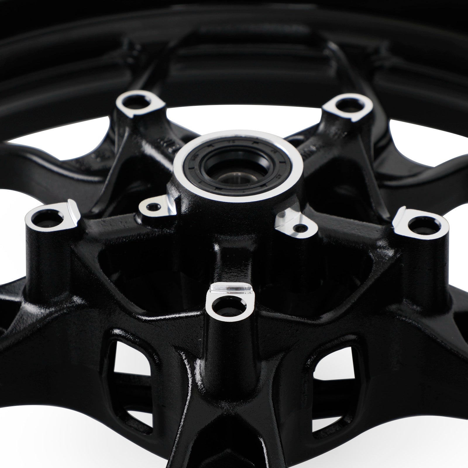 Front + Rear Wheel Rims For Yamaha YZF R3 YZF-R3 RH07 RH12 2015 - 2022 Black
