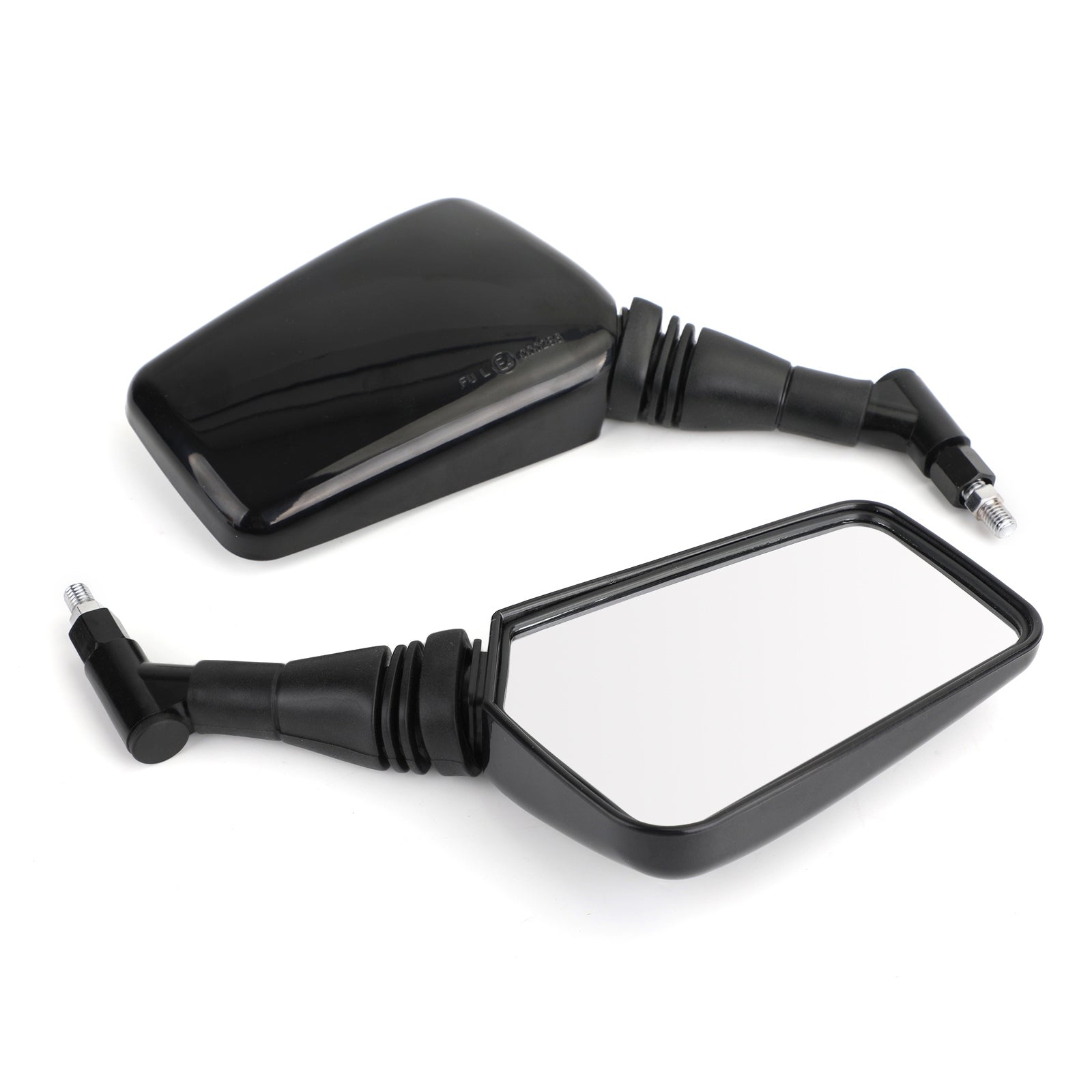 PAIR MIRRORS NEW Black Left Right Mirror 8MM 10MM For Motorcycle Motorbike