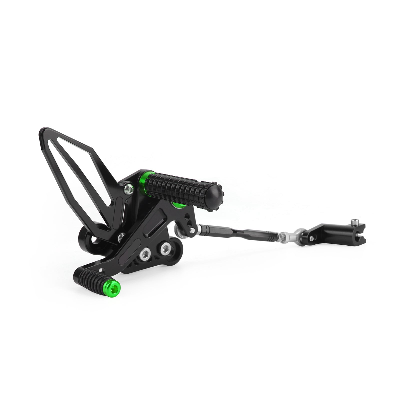 CNC Alu Rearsets Footpegs Green Fit for Kawasaki Ninja EX 250 / 400 2018-2020