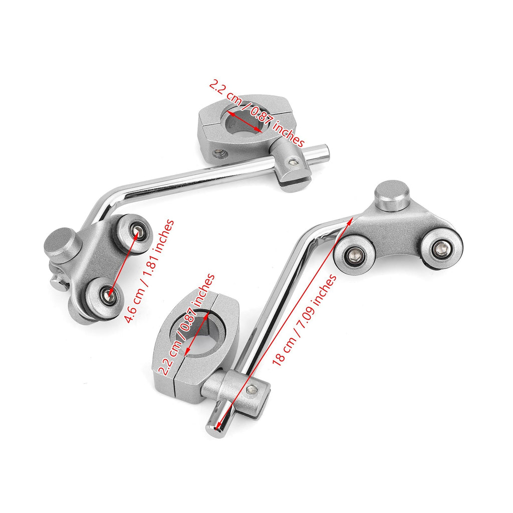 Universal Motorcycle 7/8'' 22mm Standard Handlebar Windshield Bracket Mount Clamp