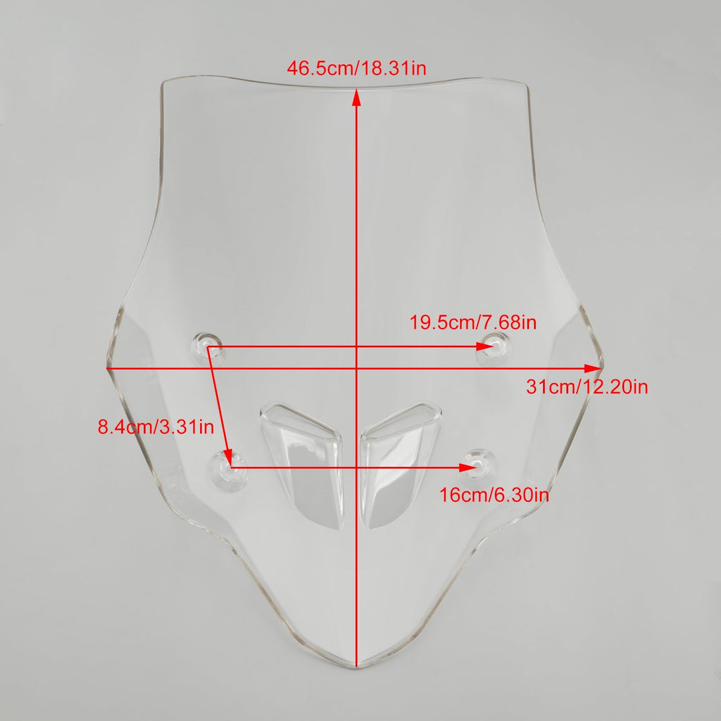 ABS Motorcycle Windshield WindScreen fit for HONDA CB400X/CB500X 2019-2024