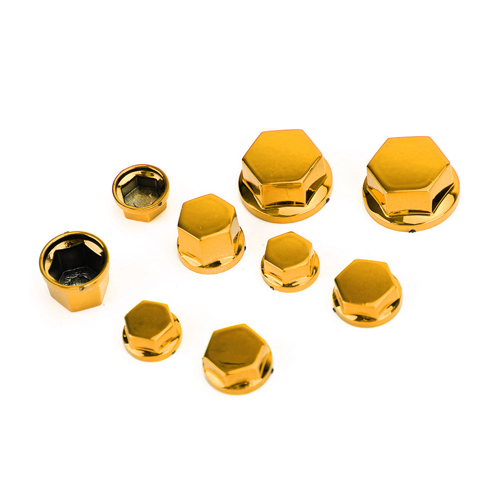 30pcs Motorcycle ABS Plastic Hexagon Socket Screw Covers Bolt Nut Cap Cover