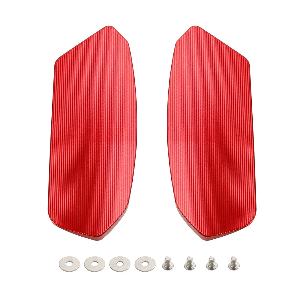 CNC mirror delete blanking block off plates fits Suzuki GSX-R 1000 2017-2024