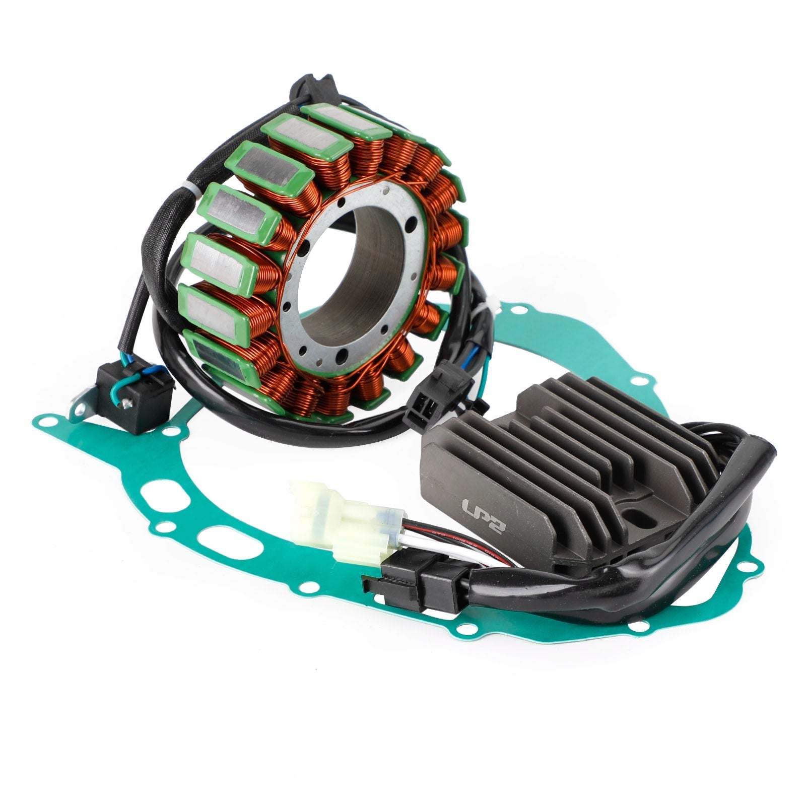 Magneto Stator + Voltage Rectifier + Gasket For Suzuki SV1000 SV1000S 2003-2007