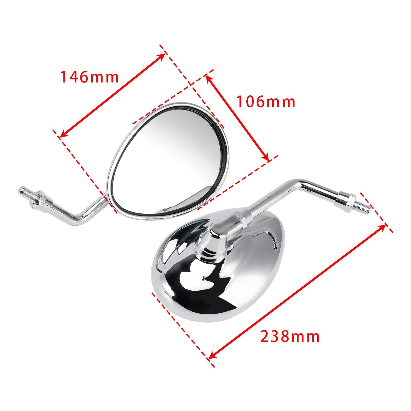 Rear View Mirror Set For Indian Scout Sixty Bobber Springfield Dark Horse 16-25