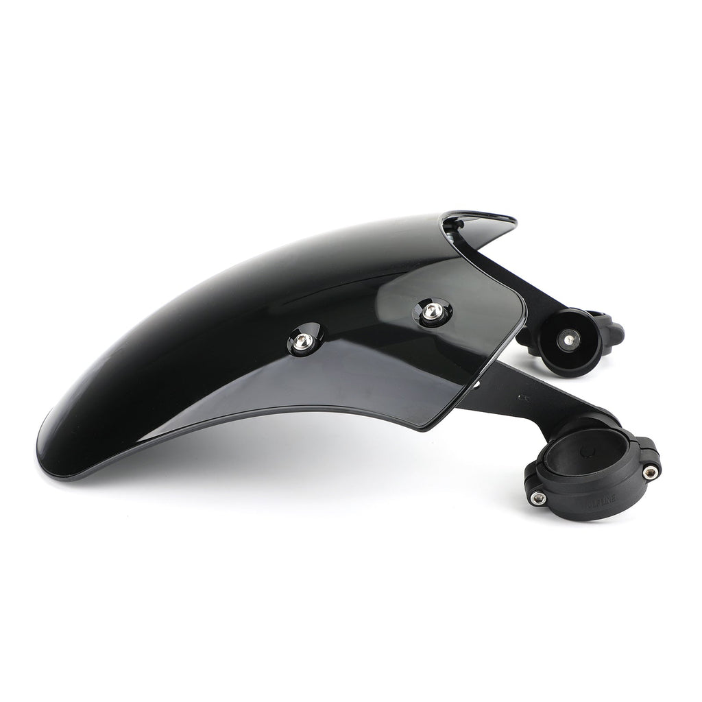 ABS Motorcycle Windscreen Windshield for Harley Dyna Softail Models Black