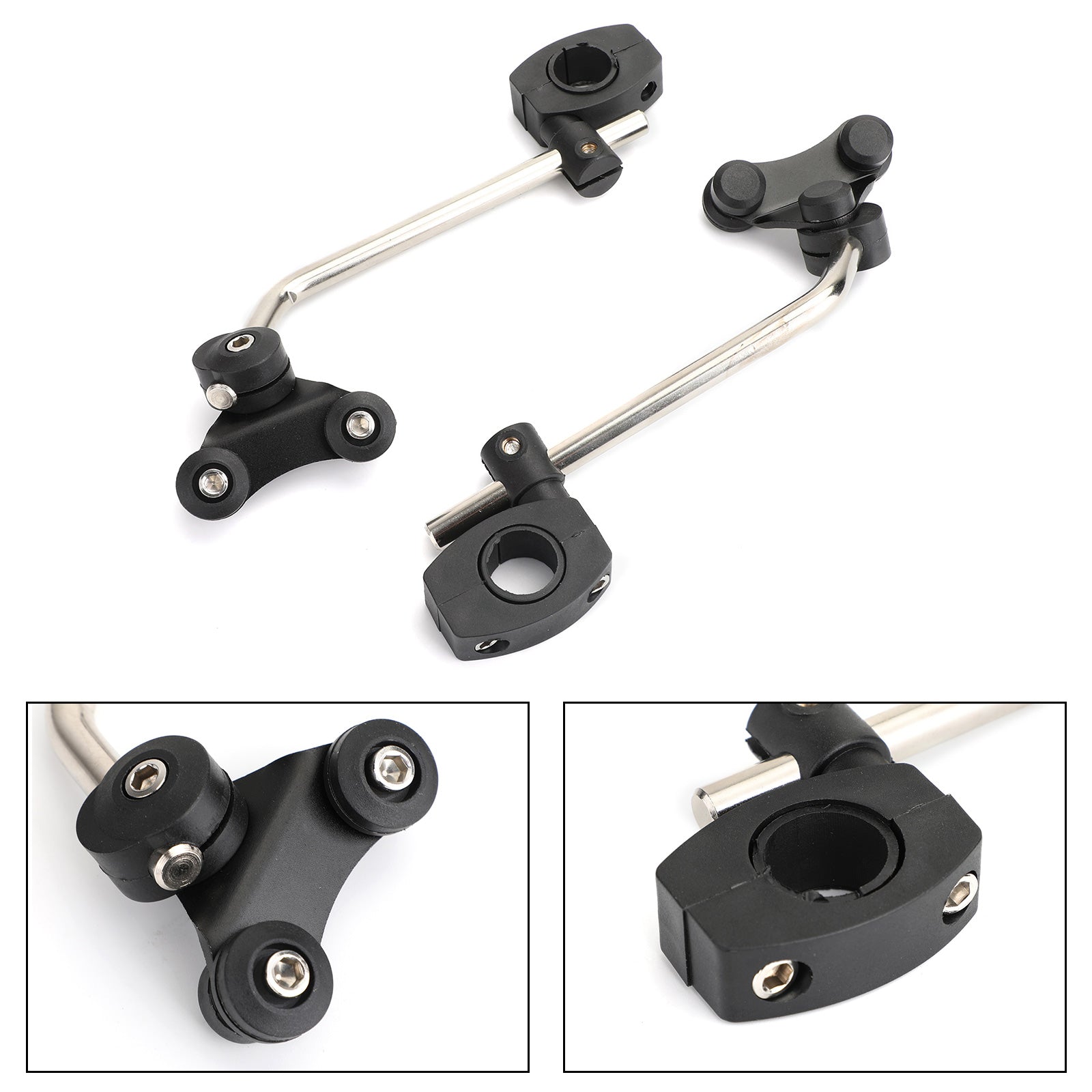 Universal Motorcycle 7/8'' 22mm Standard Handlebar Windshield Bracket Mount Clamp