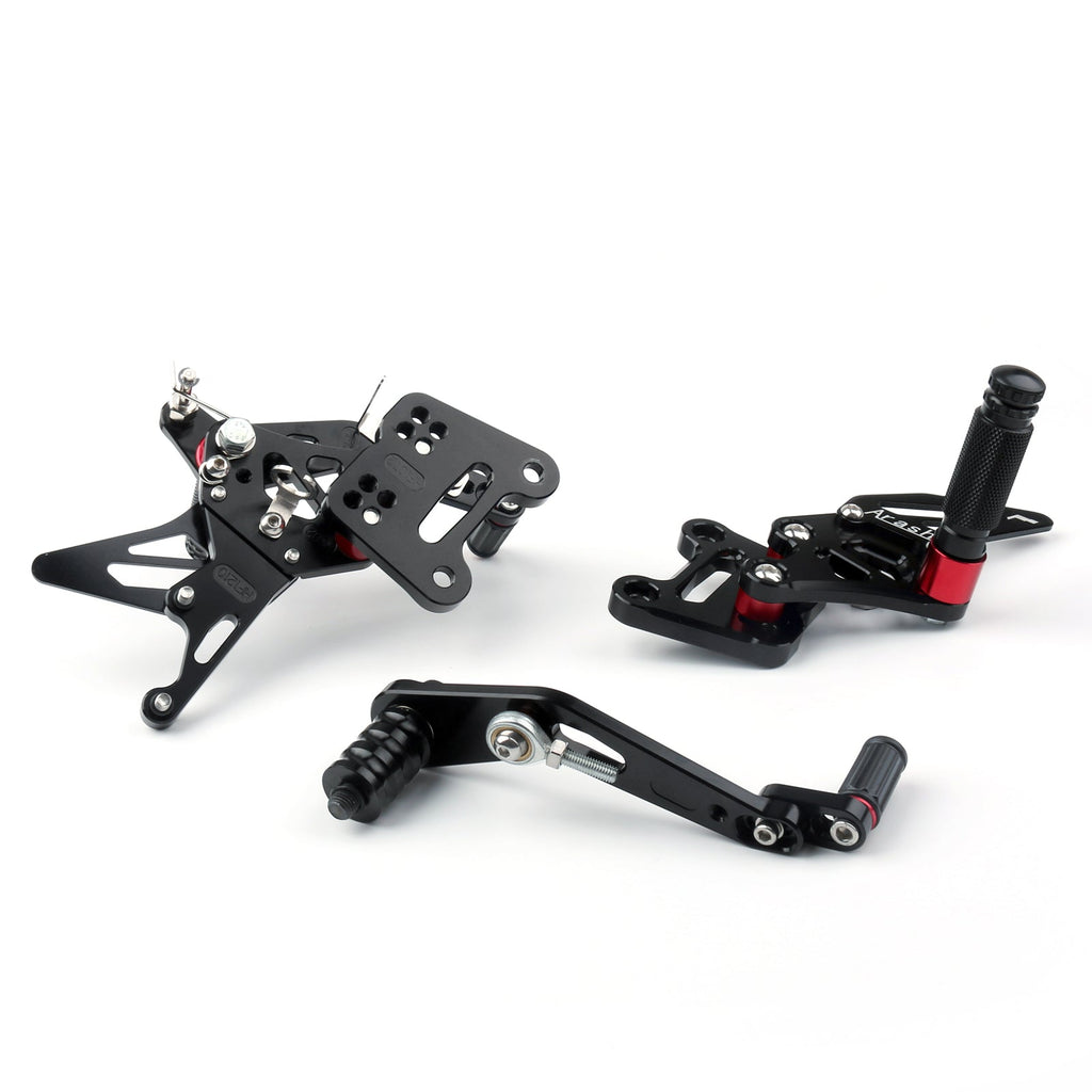 2017-2023 Suzuki GSX-R1000 GSX-R1000R GSX-R1000X / ABS CNC Aluminum Rearsets Footpegs