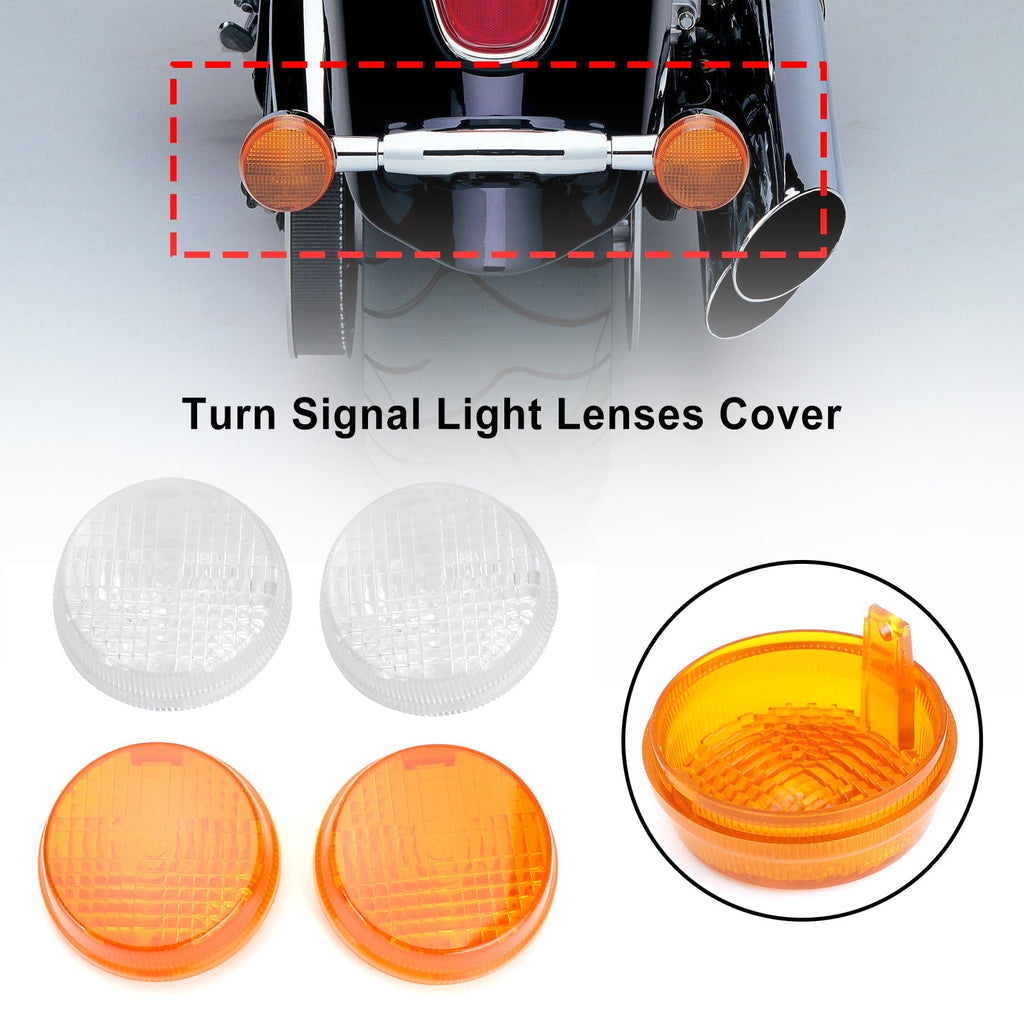 Turn Signal Light Lenses Cover For Honda Shadow Spirit VT750 Vulcan VN