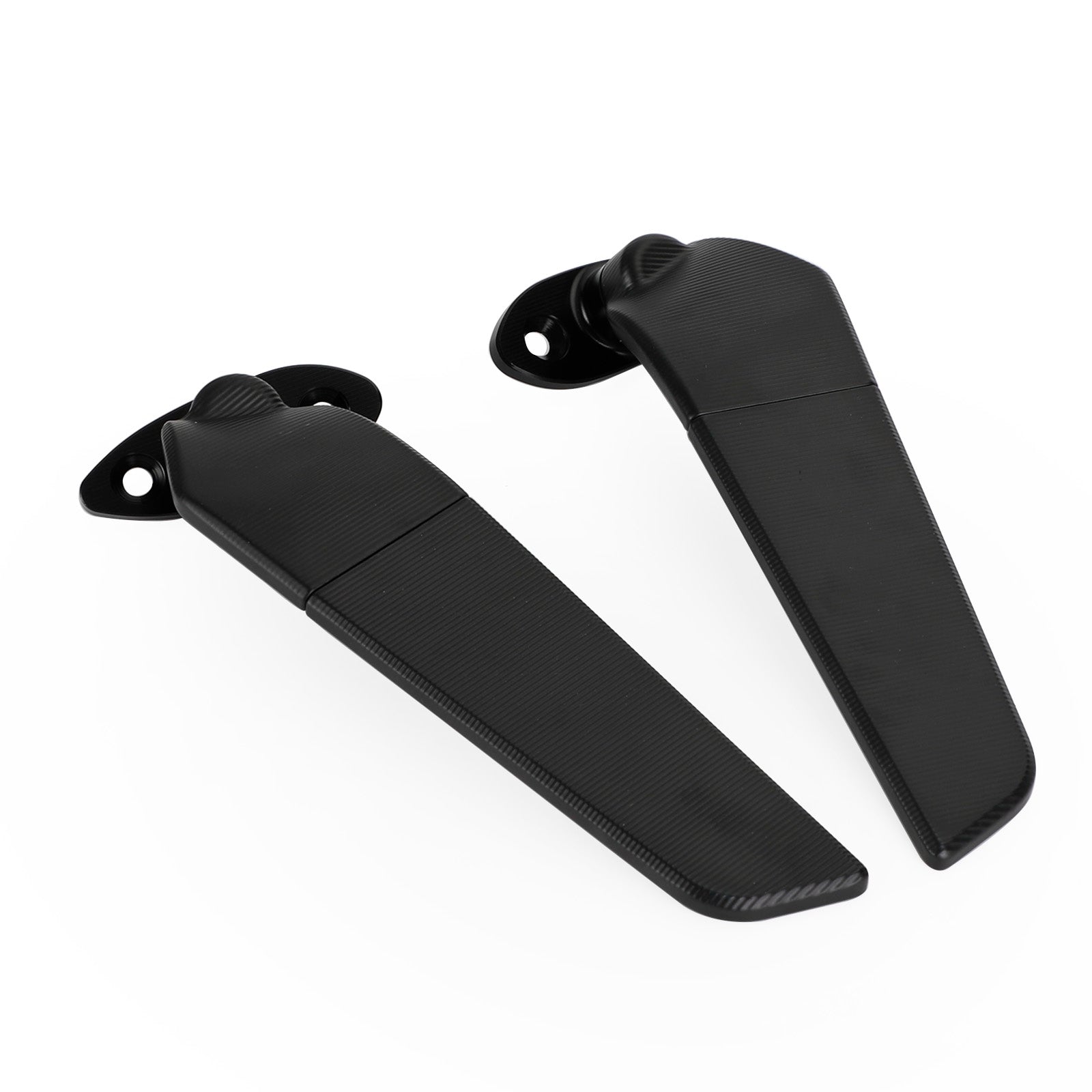 Wing Fin Spoiler Side Rearview Mirrors For Kawasaki ZX-6R Ninja ZX6R 650 01-21