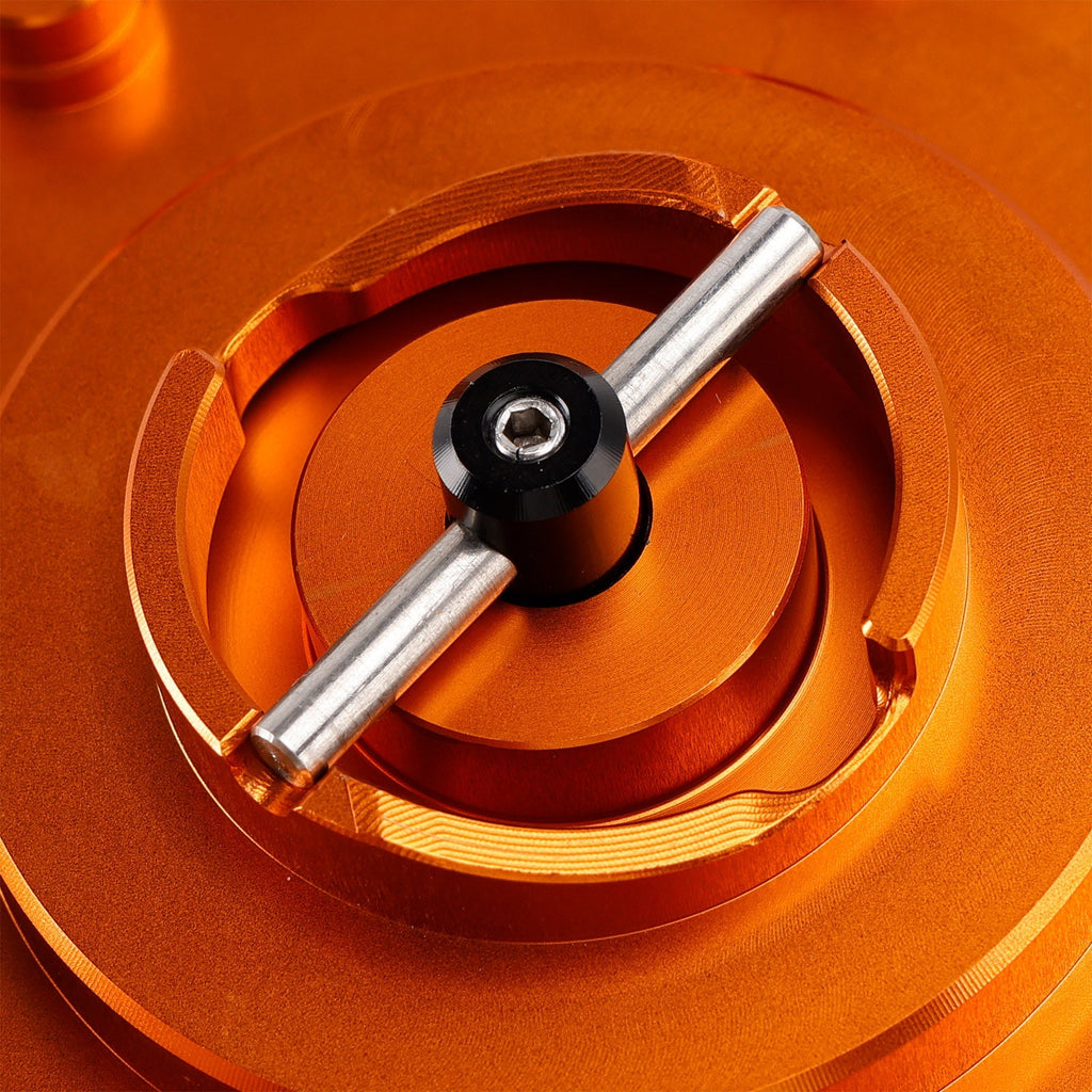 CNC Orange Keyless Fuel Gas Cap For Duk 790 890 2018 2019 2021 2022 2023-2025