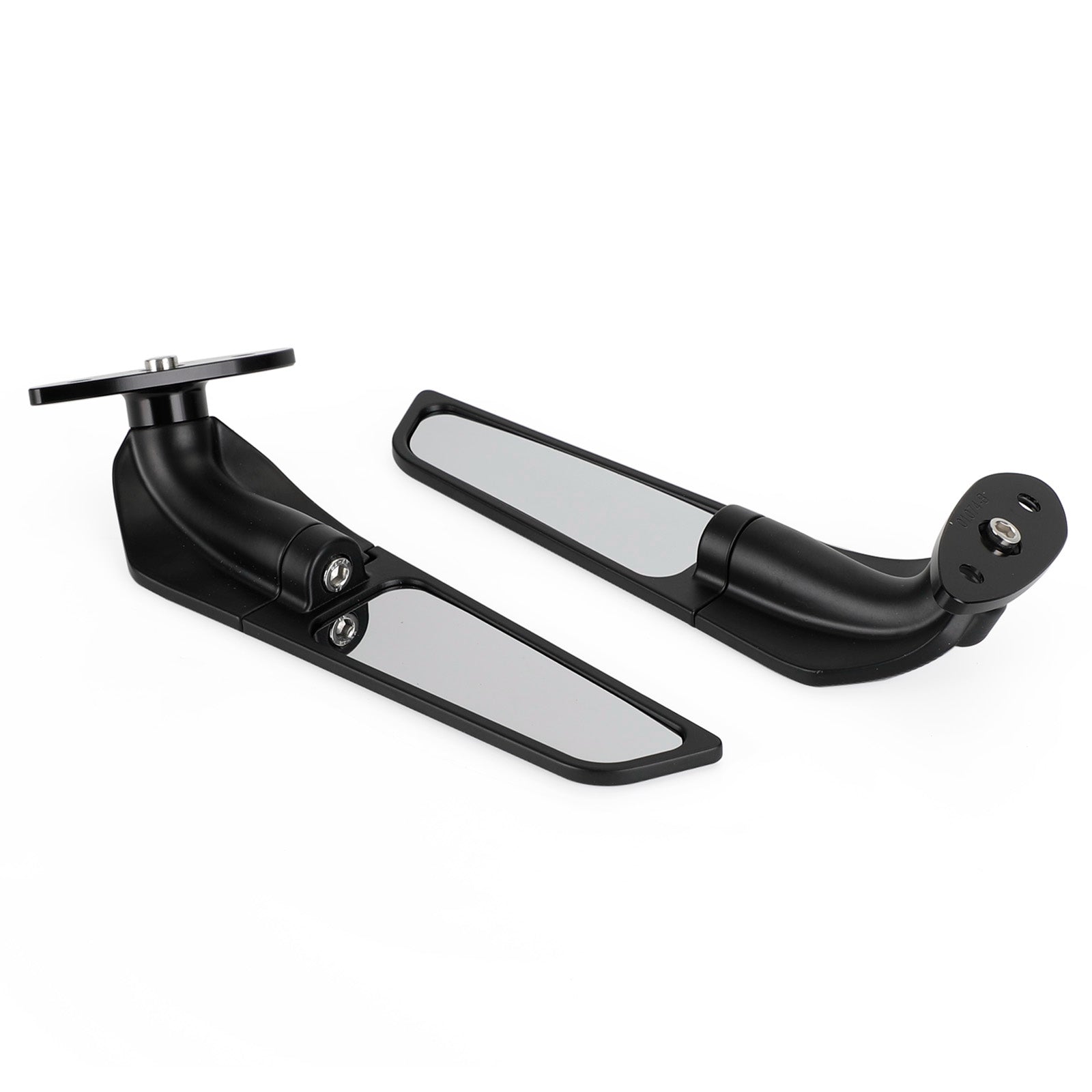 Wing Fin Spoiler Side Rearview Mirrors For Kawasaki ZX-6R Ninja ZX6R 650 01-21
