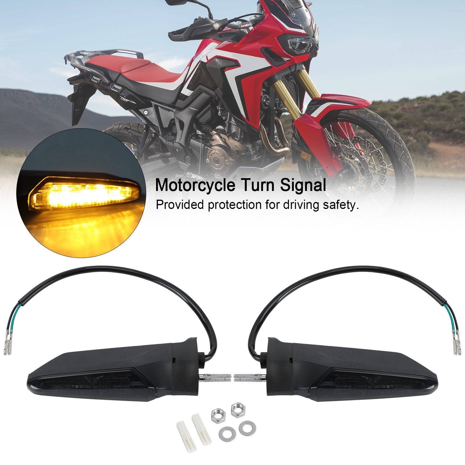 Front Rear LED Turn Signal Light For HONDA CRF1000L Africa Twin 2015-2017