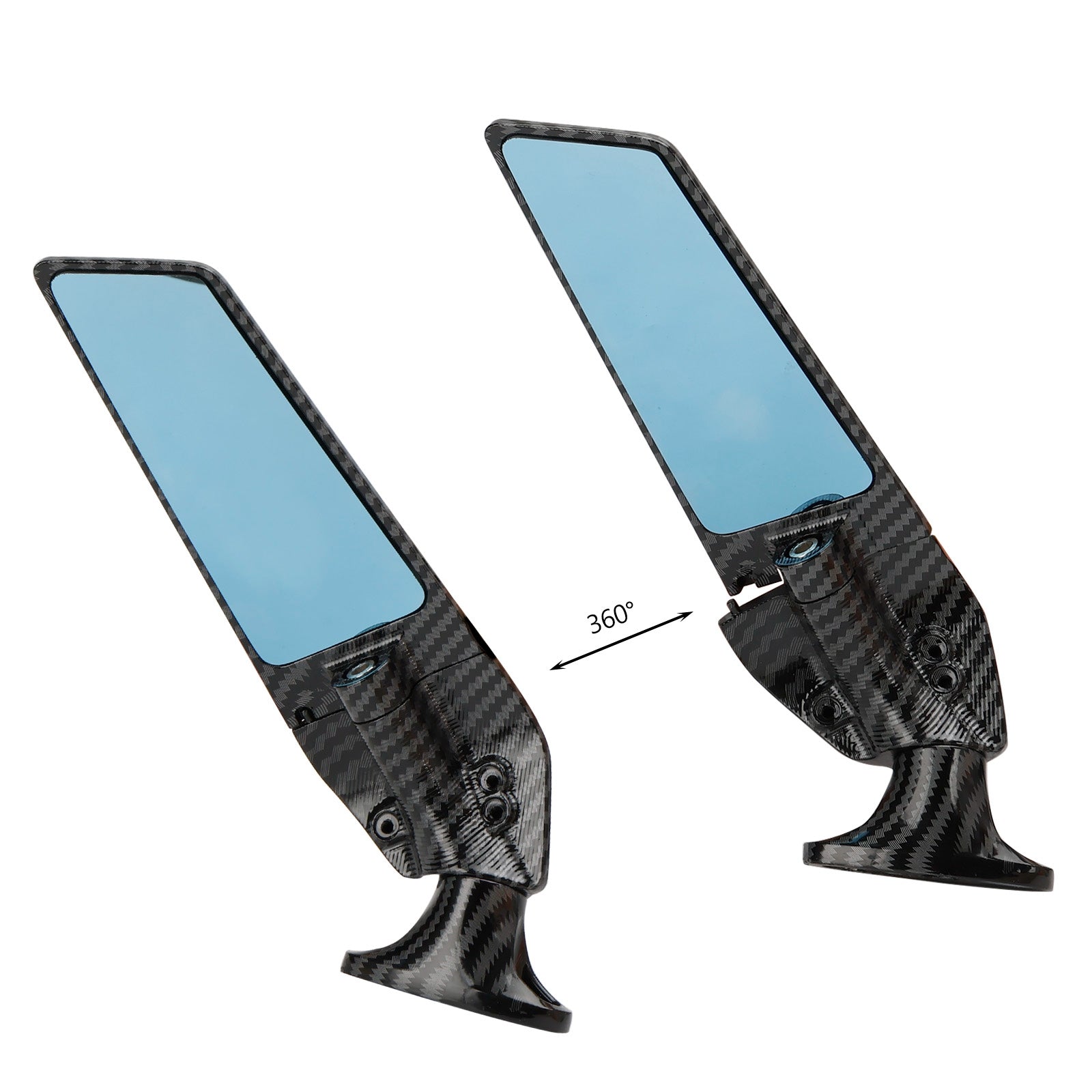 2011-2023 Honda CBR250R Wing Fin Spoiler Side Rearview Mirrors