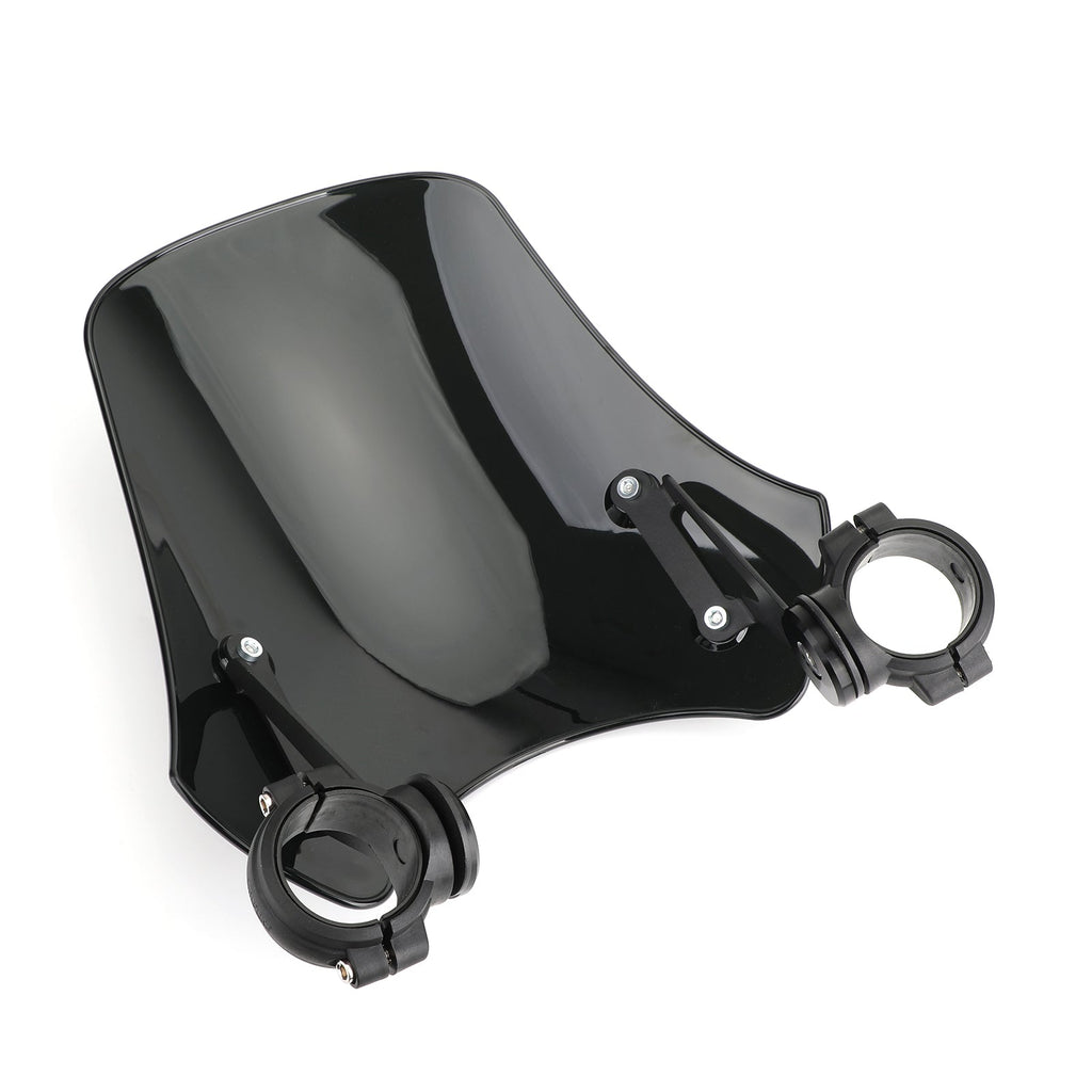 ABS Motorcycle Windscreen Windshield for Harley Dyna Softail Models Black