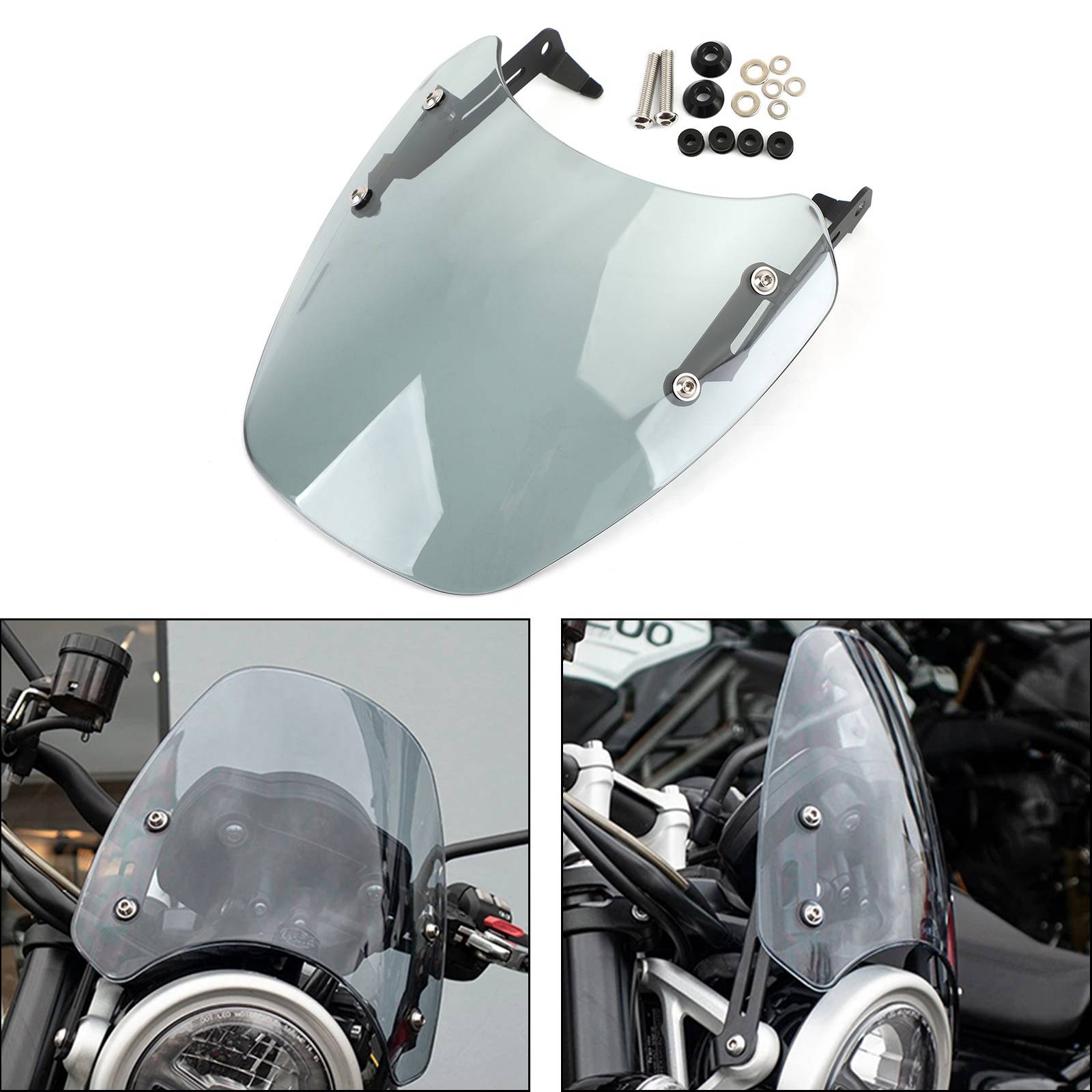 Motorcycle Windshield for Triumph SCRAMBLER 1200 2019-2021