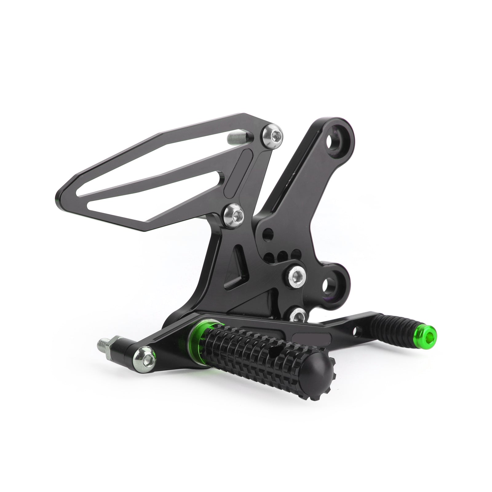 CNC Alu Rearsets Footpegs Green Fit for Kawasaki Ninja EX 250 / 400 2018-2020