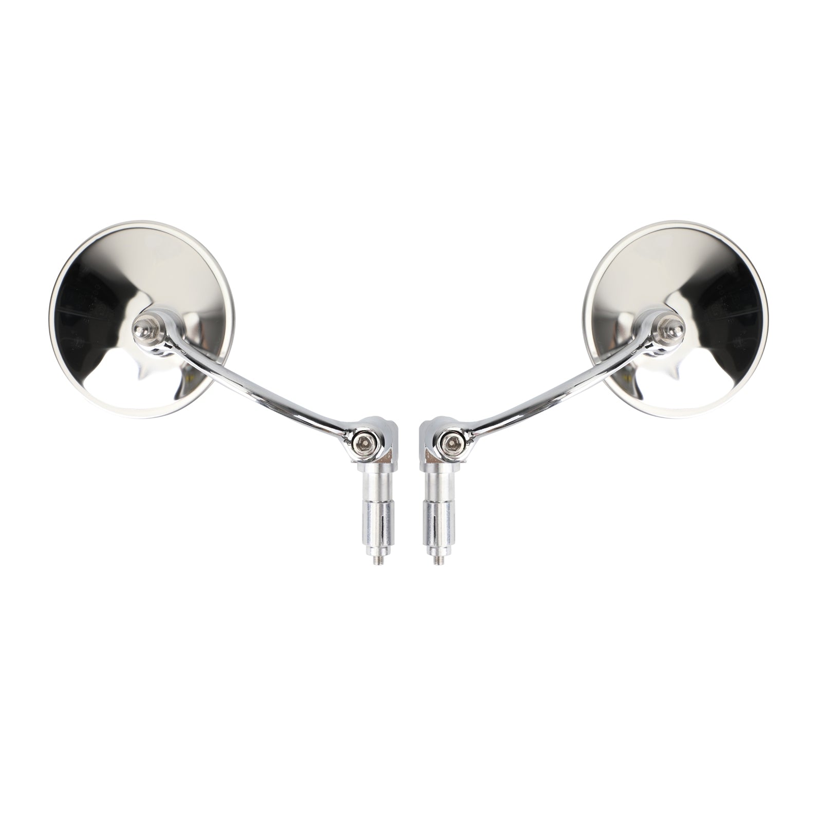 Chrome Handlebar End Mirrors For Motorcycle Cafe Racer Old School Clubman 22mm